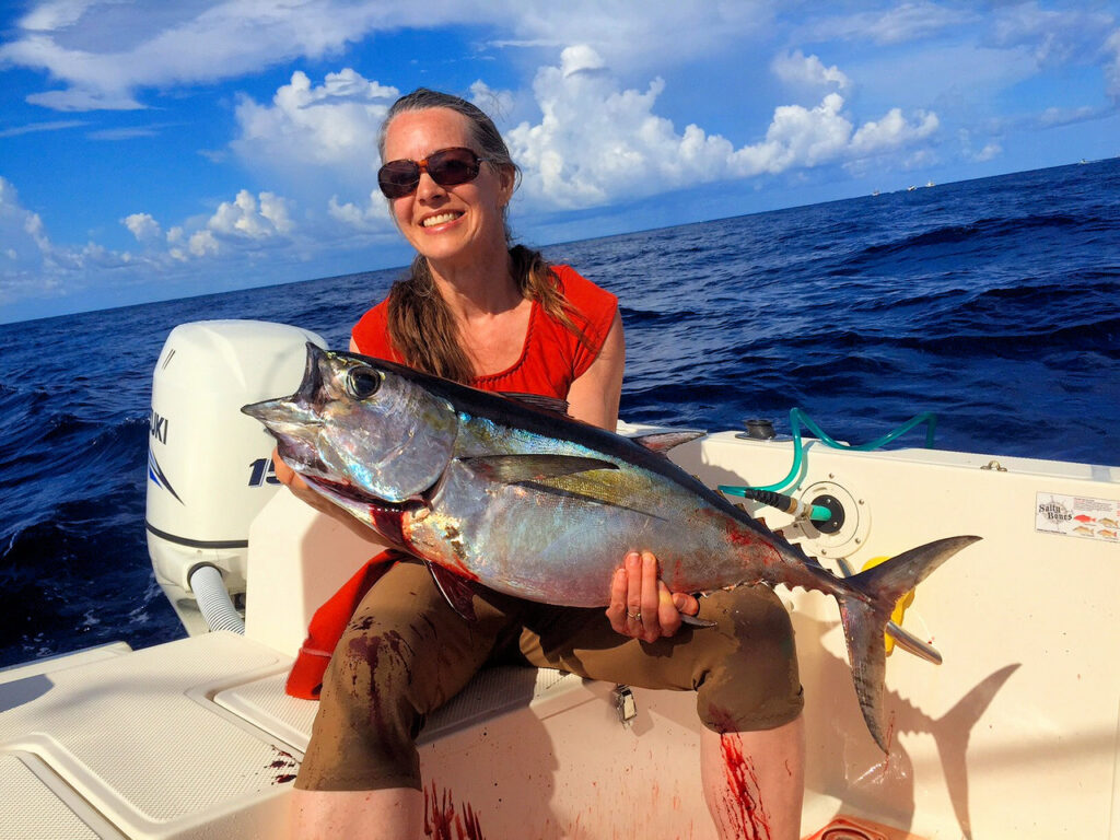 20lb Blackfin Tuna caught high speed jigging